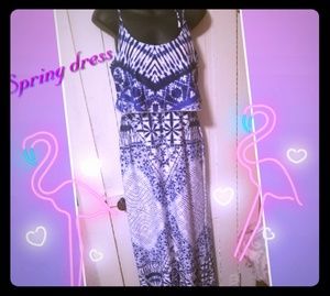 Bailey blue spring long dress